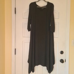 NWT Eileen Fisher Charcoal Dress size L